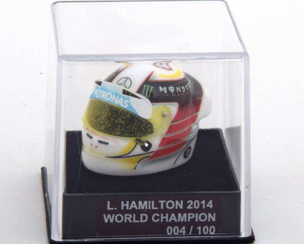 1:12 JF Creations Mercedes helmet World Champion Hamilton 2014