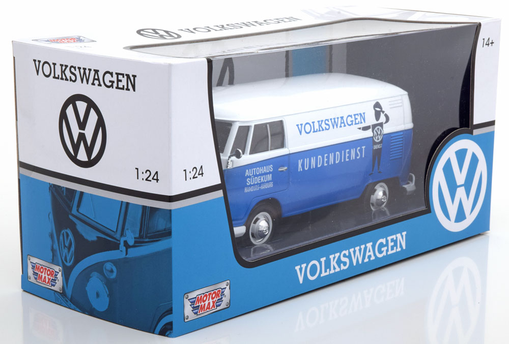 1:24 Motor Max VW Bulli T1 delivery van Volkswagen Kundendienst