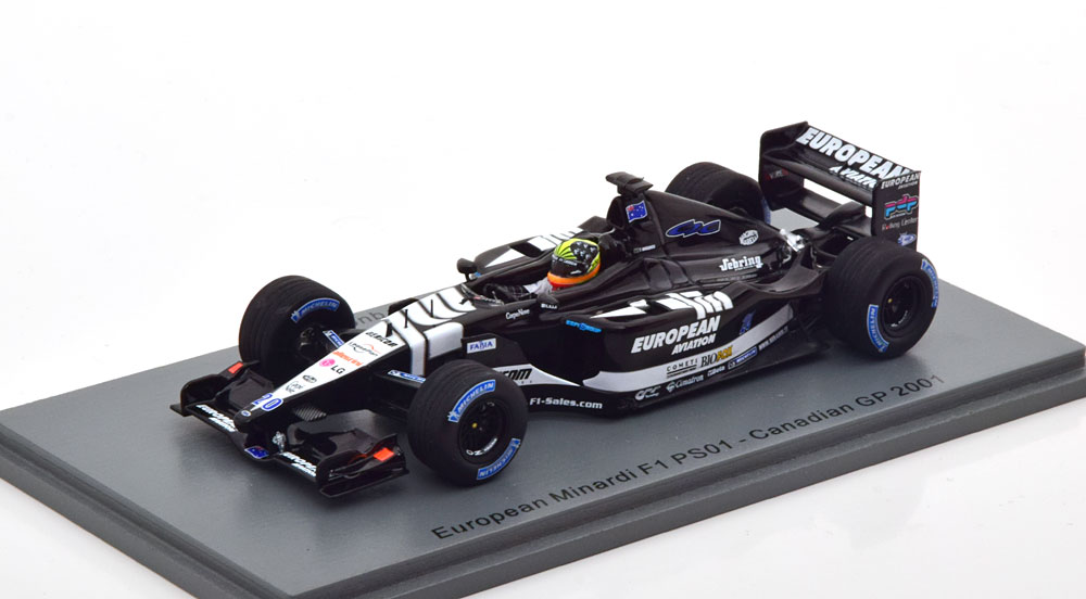 1:43 Spark Minardi PS01 GP Canada Marques 2001