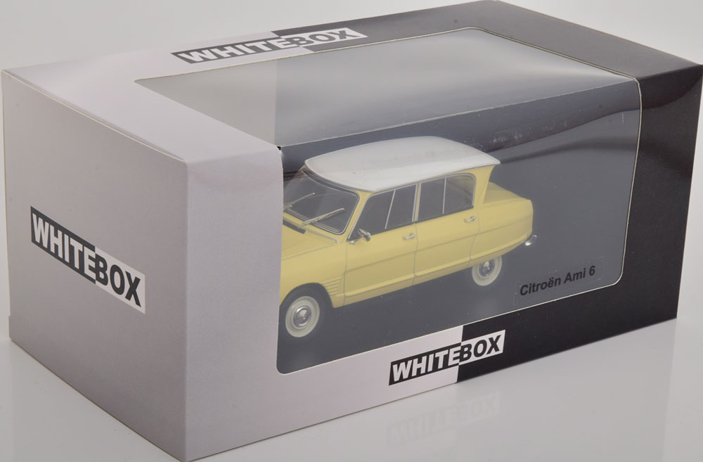 1:24 White Box Citroen Ami 6 lightyellow/white