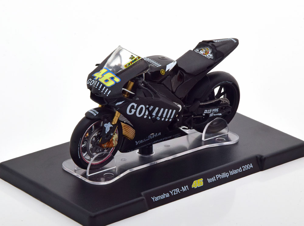 1:18 Altaya Yamaha YZR-M1 #46, Moto GP Test Philip Island Rossi 2004