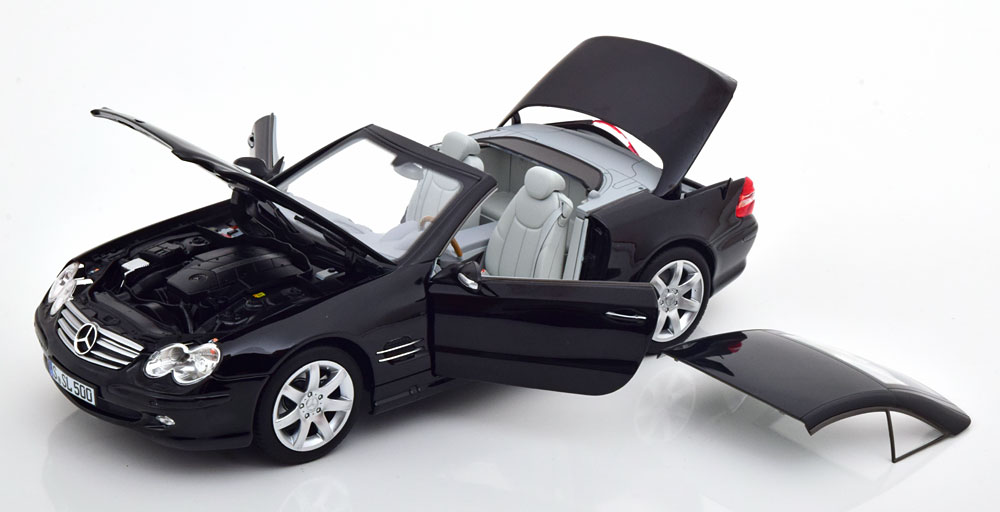 1:18 Norev Mercedes SL 500 R230 Convertible 2003 black