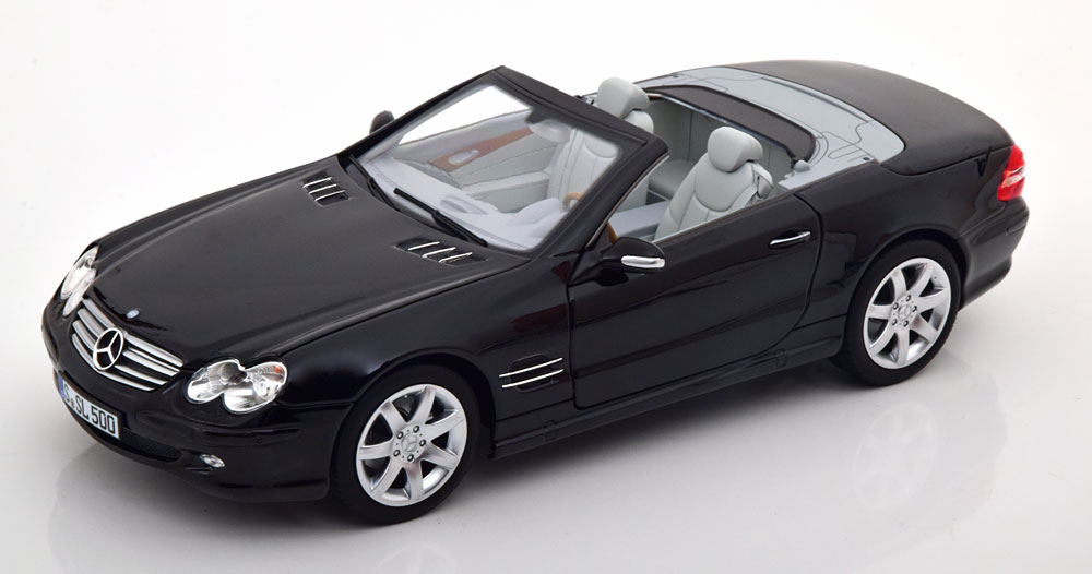 1:18 Norev Mercedes SL 500 R230 Convertible 2003 black