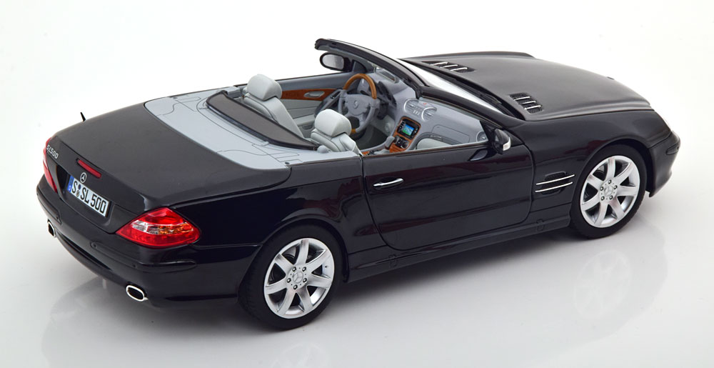 1:18 Norev Mercedes SL 500 R230 Convertible 2003 black