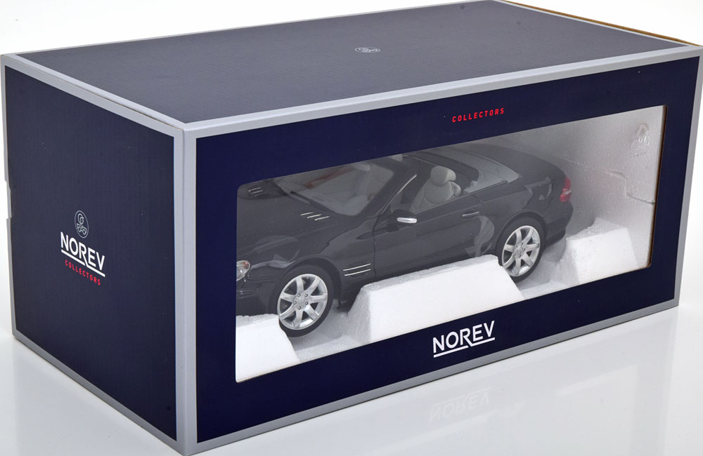 1:18 Norev Mercedes SL 500 R230 Convertible 2003 black