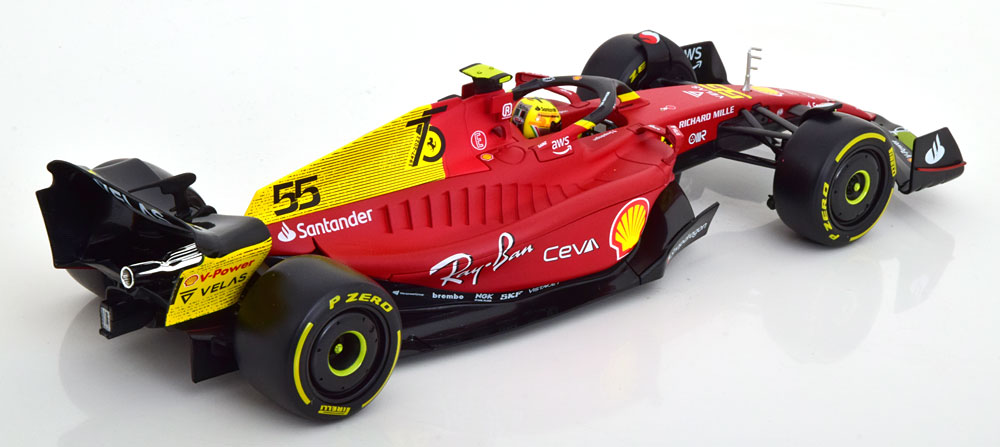 1:18 Bburago Ferrari F1-75 GP Monza Italy Sainz 2022