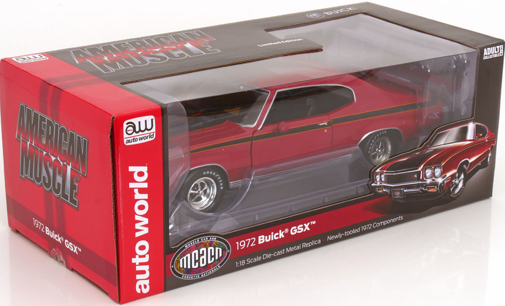 1:18 Ertl/Auto World Buick GSX 1972 red/black