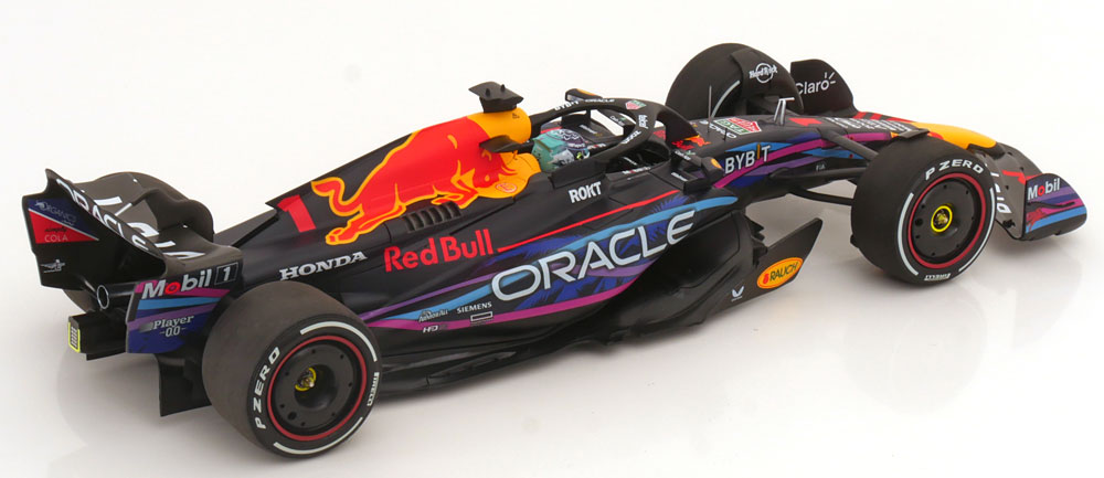 1:18 Minichamps Red Bull RB19 GP Miami USA, World Champion Verstappen